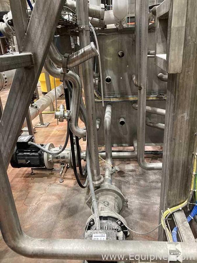 Used Interconnecting Stainless Steel Piping Board With Two Centrifugal Pumps