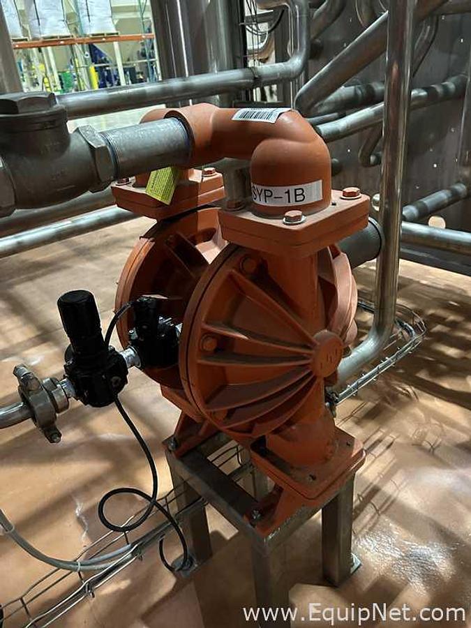 Used 2 in Wilden Diaphragm 08-14746 Diaphragm Pump Aluminum-Aluminum