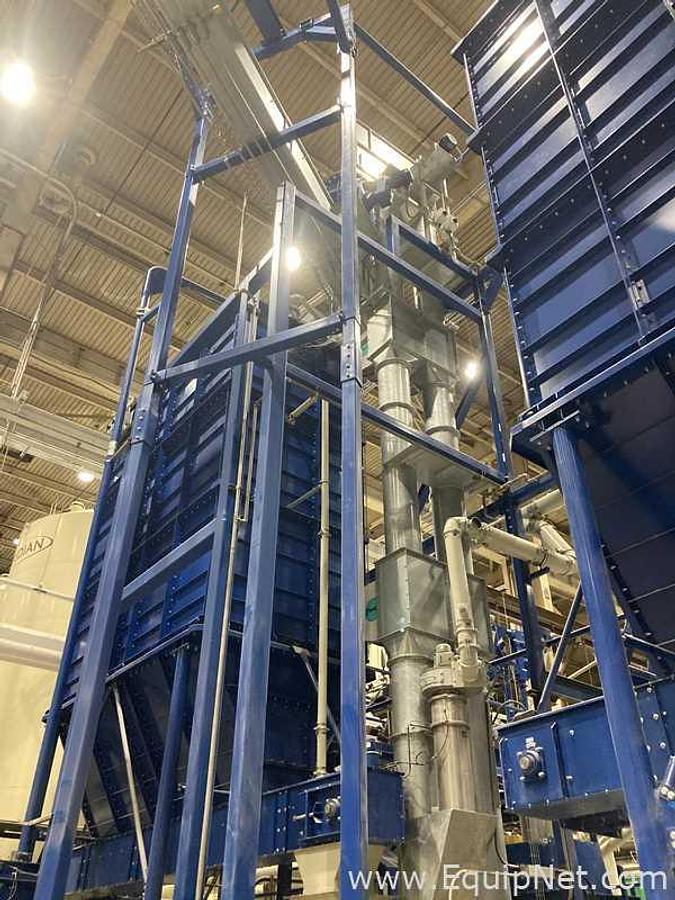 Used Brewery Grain Milling System Including Kunzel Type 6 Roller Mill