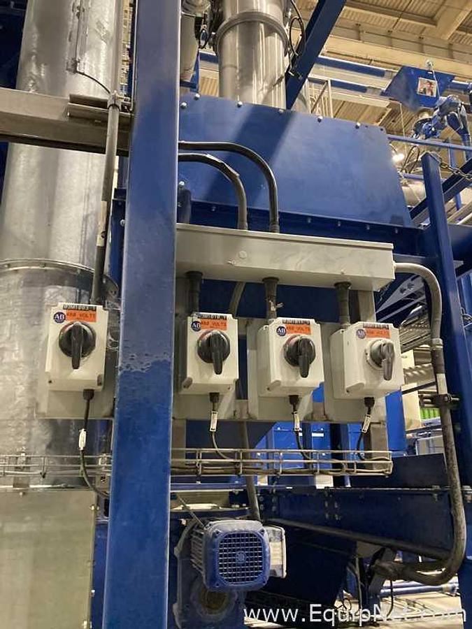 Used Brewery Grain Milling System Including Kunzel Type 6 Roller Mill