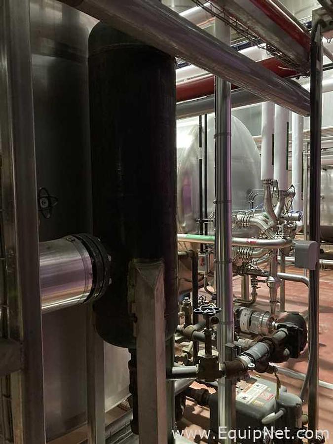 Used 13250 Liter Stainless Steel Tank Previously Used As A Hot Water Tank 132.5 hl