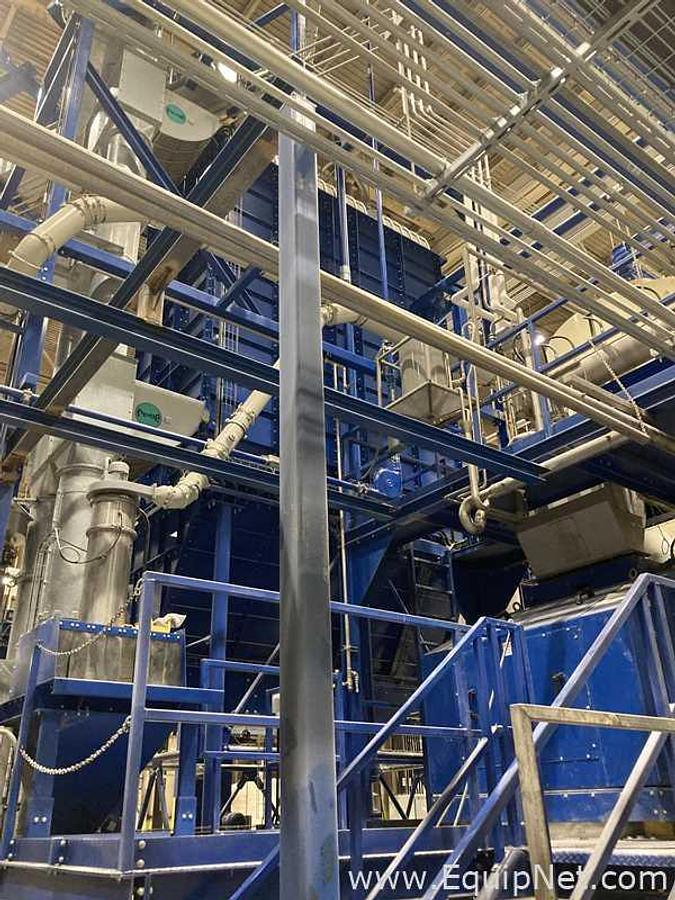 Used Brewery Grain Milling System Including Kunzel Type 6 Roller Mill