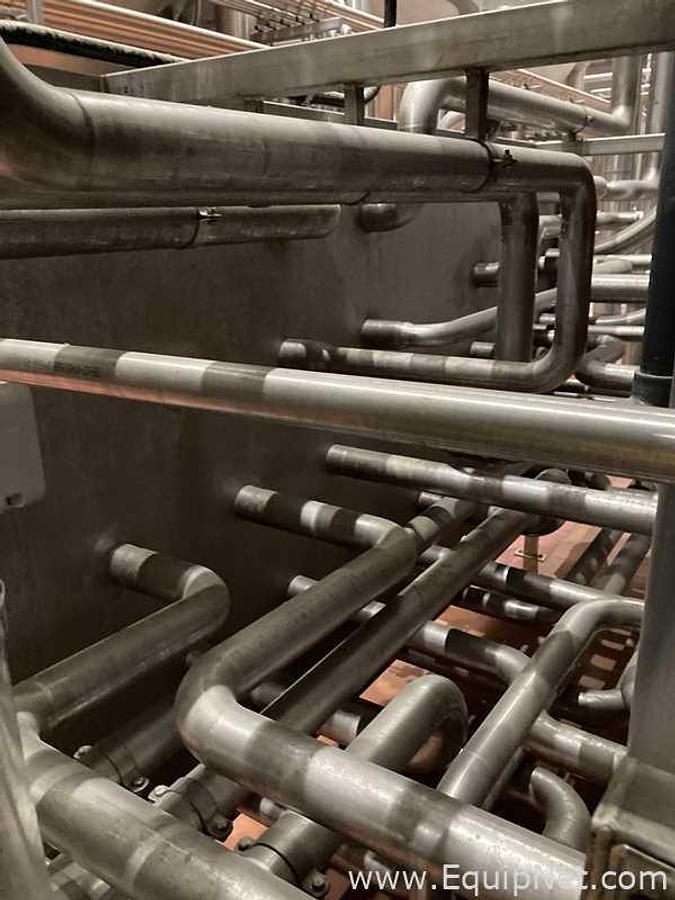 Used One Lot Of Three Rolec 8 Foot Stainless Steel Vessel Manifold Panels