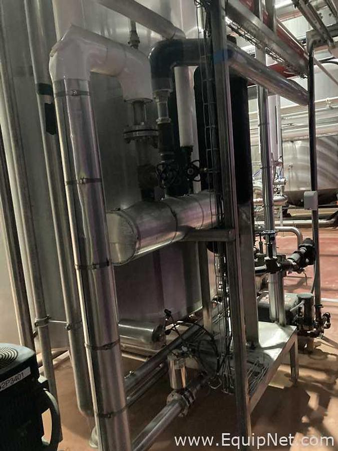 Used 13250 Liter Stainless Steel Tank Previously Used As A Hot Water Tank 132.5 hl