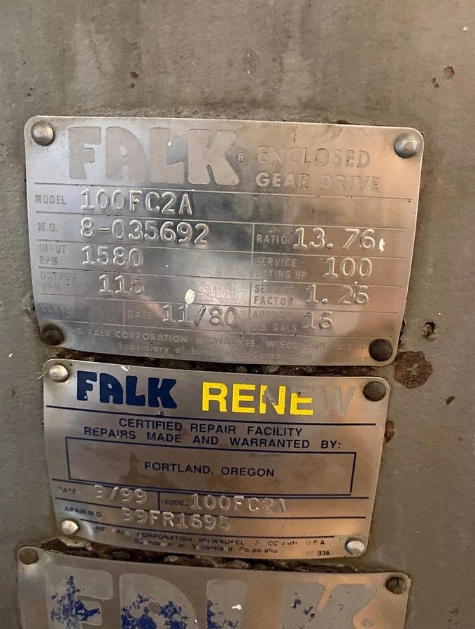 Used AMERICAN PROCESS SYSTEMS-PLOW BLENDER/MIXER WITH GEAR DRIVE AND MOTOR