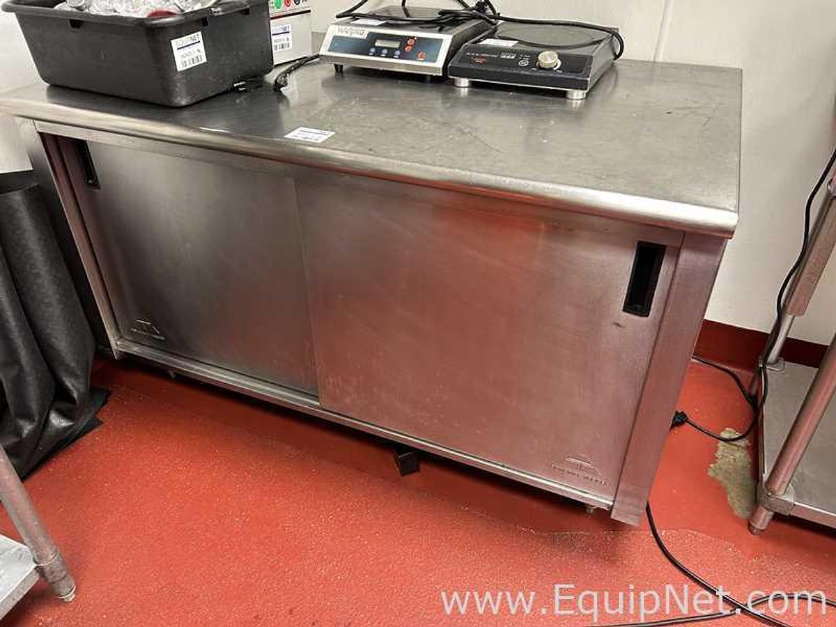 Used Advance Tabco Stainless Steel Counter Cabinet