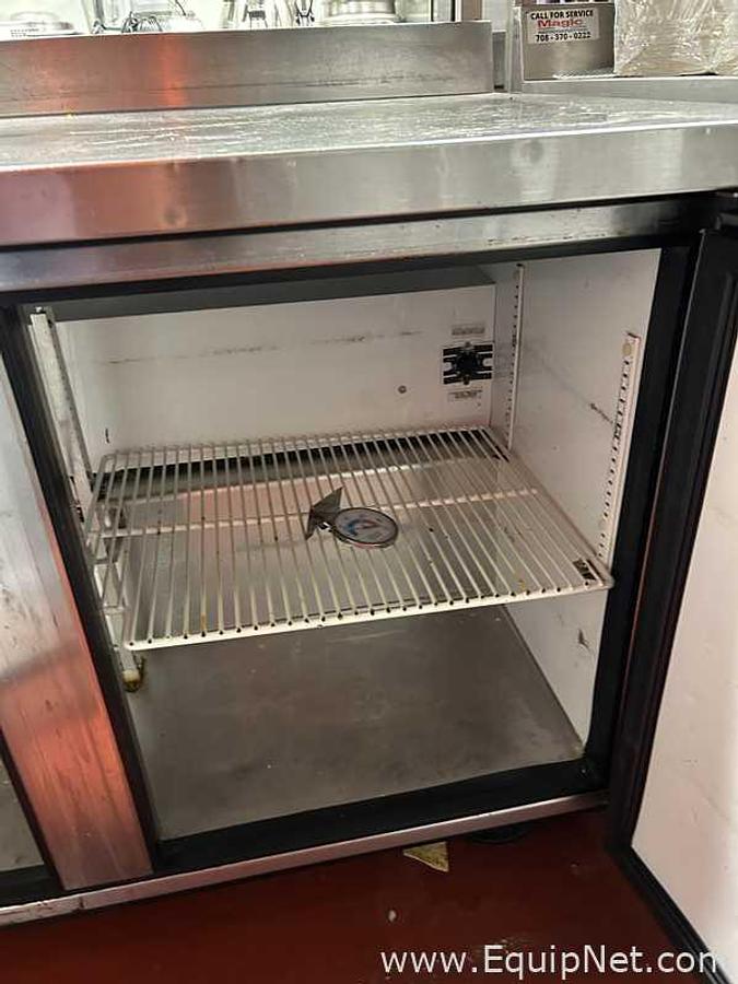 Used True TWT-72 Worktop Refrigerator 72 in 3 Sections 3 Doors