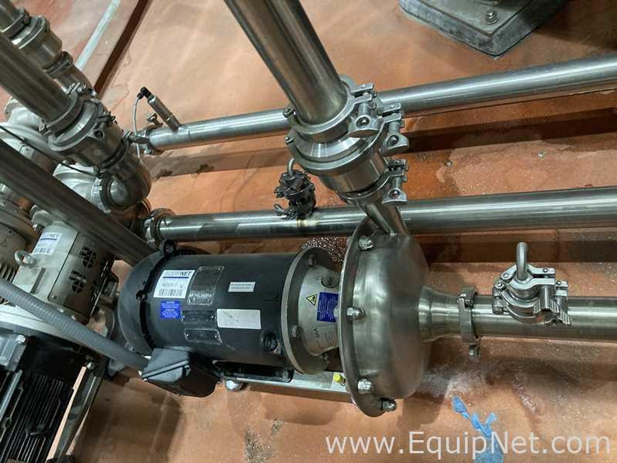 Used GEA Hilge 2.5 X 2.5 Sanitary Stainless Steel Centrifugal Pump 3HP