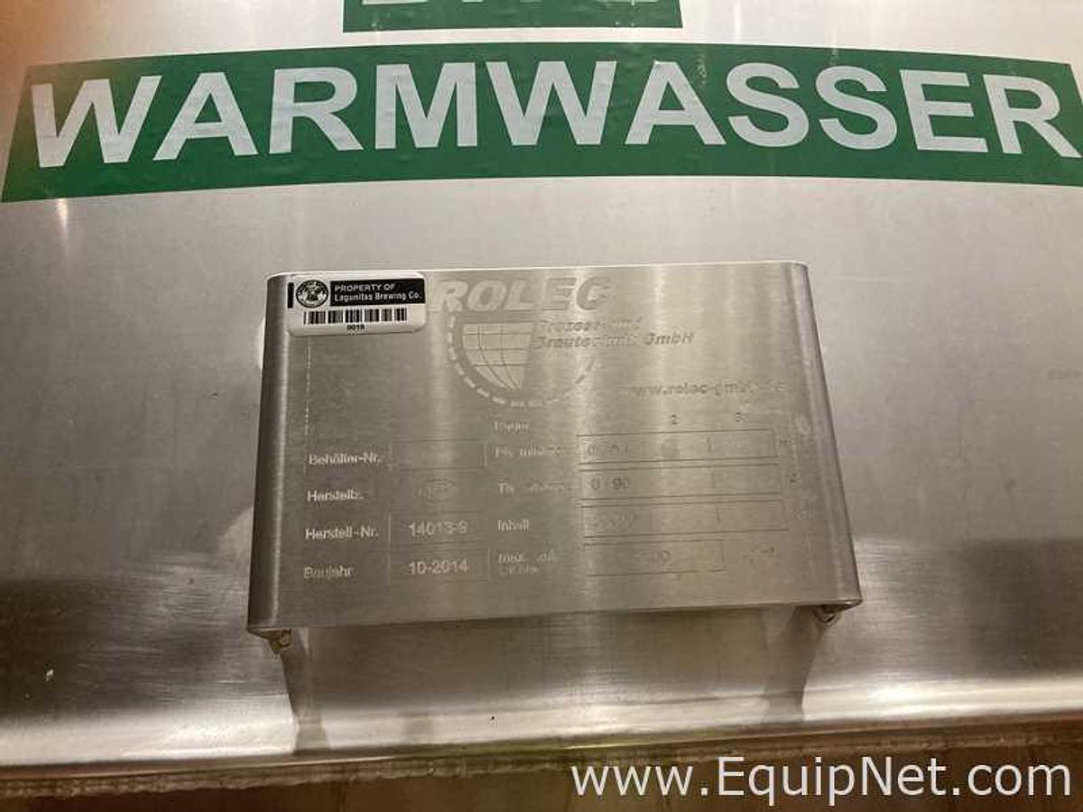 Used 53.700 Lt - 457 BBL Rolec 316L Stainless Steel Hot Water Tank