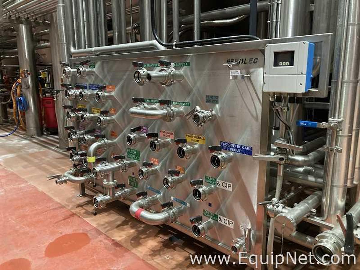 Used One Lot Of Three Rolec 8 Foot Stainless Steel Vessel Manifold Panels