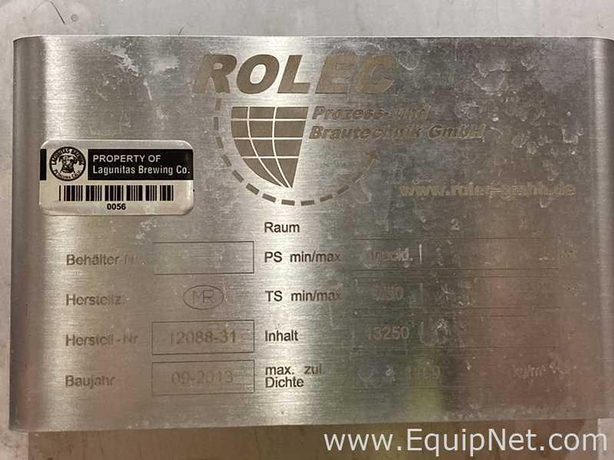 Used 13250 Liter Stainless Steel Tank Previously Used As A Hot Water Tank 132.5 hl