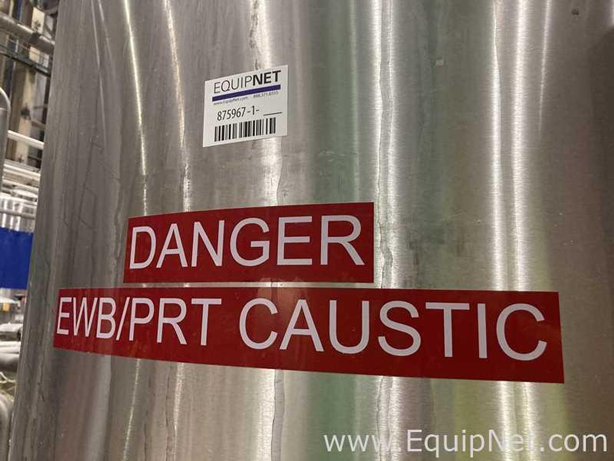 Used 2100 Lt - 17.8 BBL Rolec Stainless Steel Caustic Tank