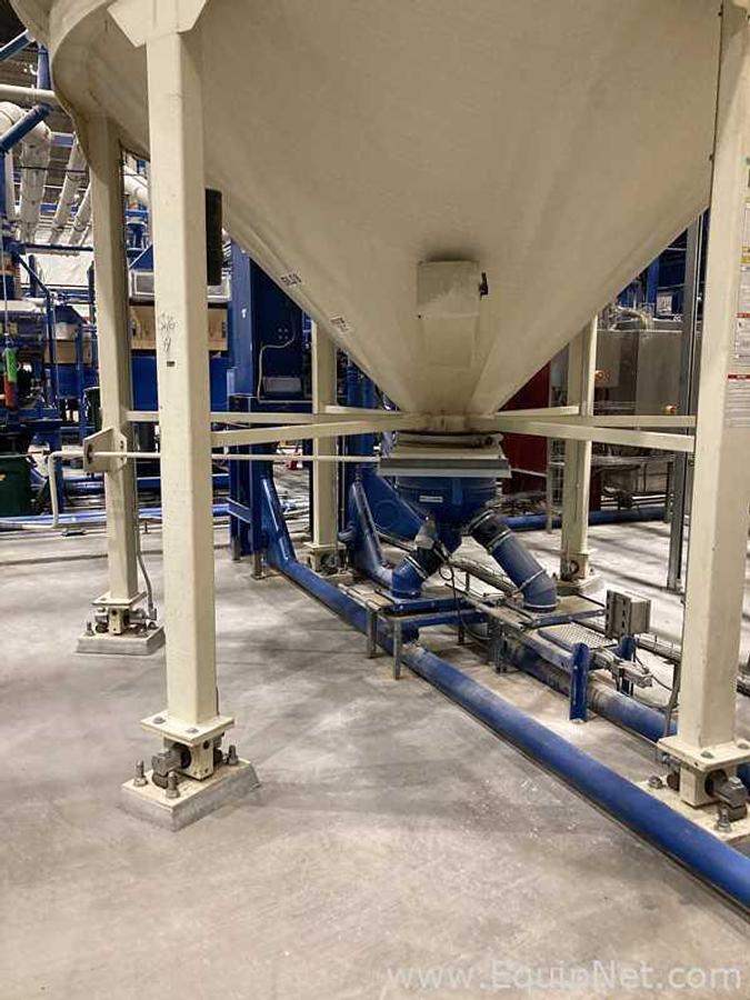 Used Lot Of Two Meridian 3000 Cu. Ft. Grain Silos On Weigh Cells