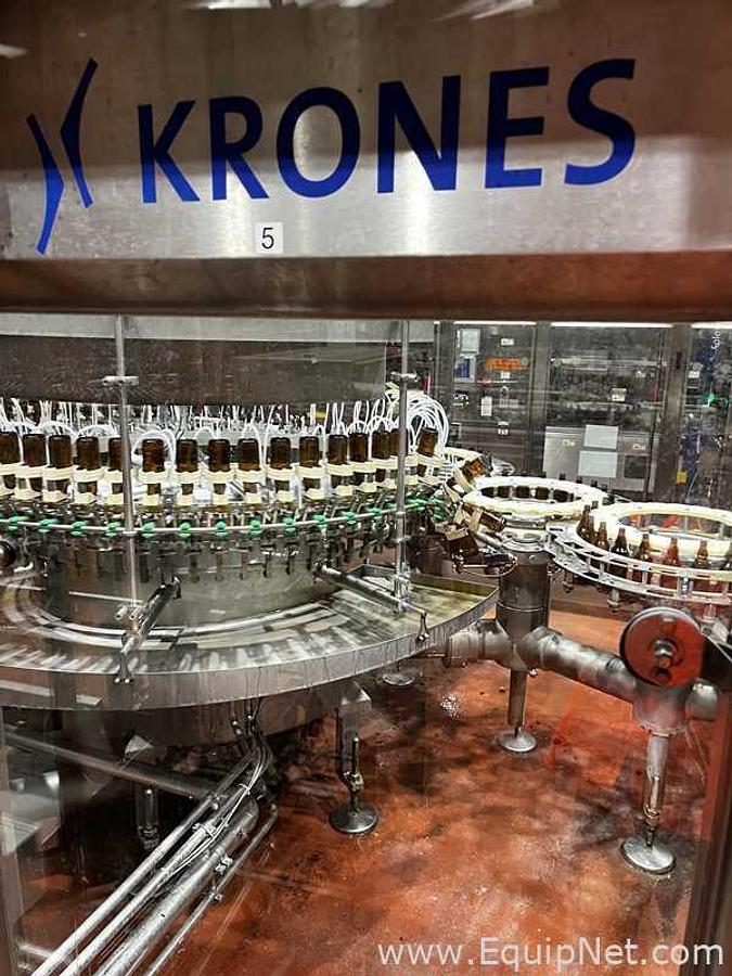 Used Krones Modulfill Bottle Rinser, Filler And Capper