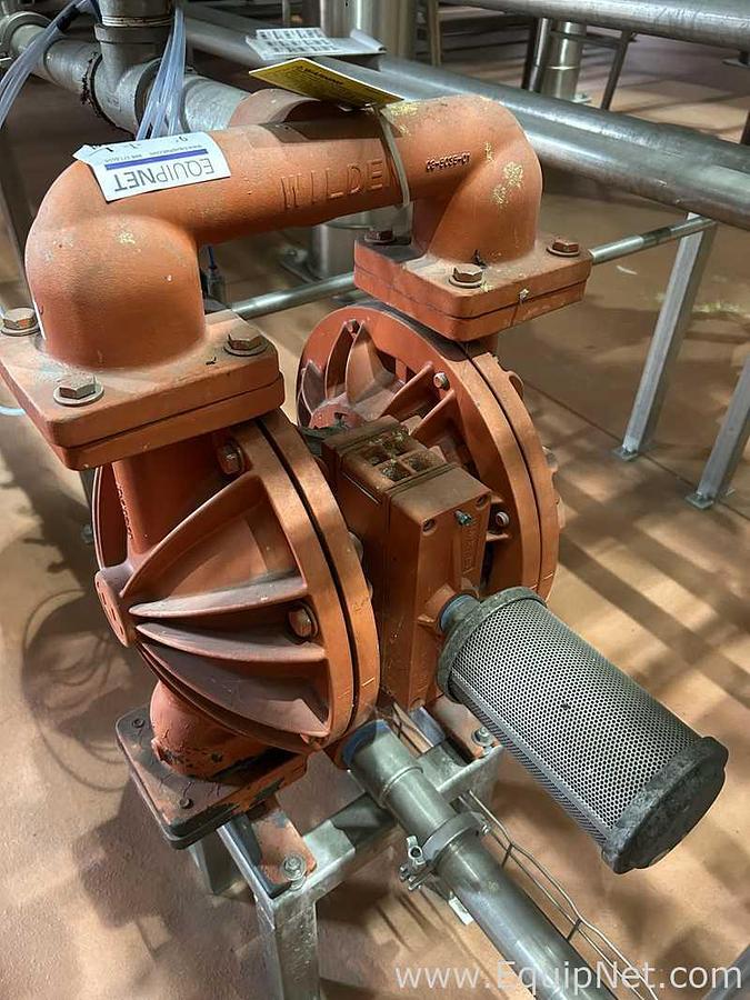 Used 2 in Wilden Diaphragm 08-14746 Diaphragm Pump Aluminum-Aluminum
