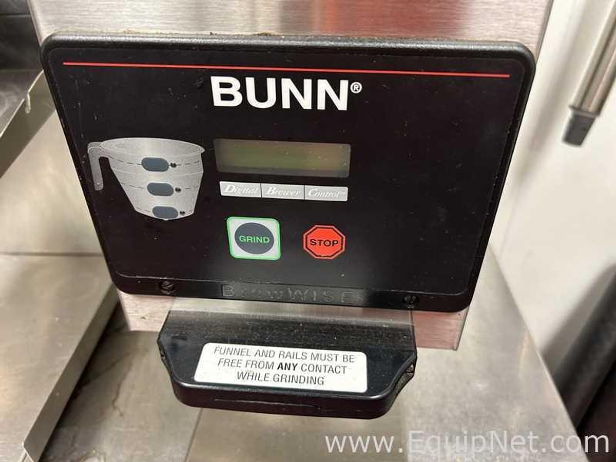 Used Wilbur Curtis CBS63000 Combination Coffee and Tea Brewer Adjustable Shelf and 1 Bunn G9wd-RH Grinder