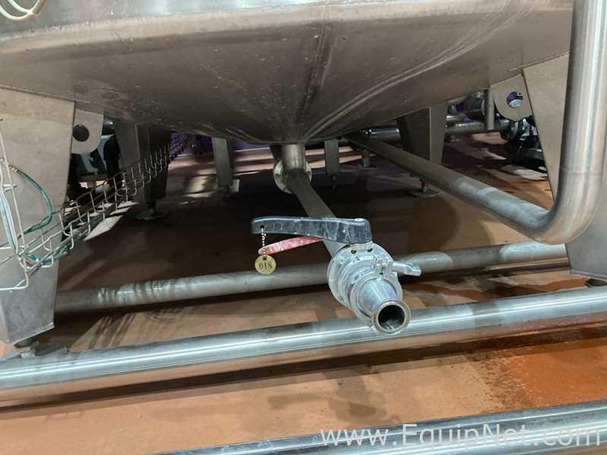 Used 13250 Liter Stainless Steel Tank Previously Used As A Hot Water Tank 132.5 hl