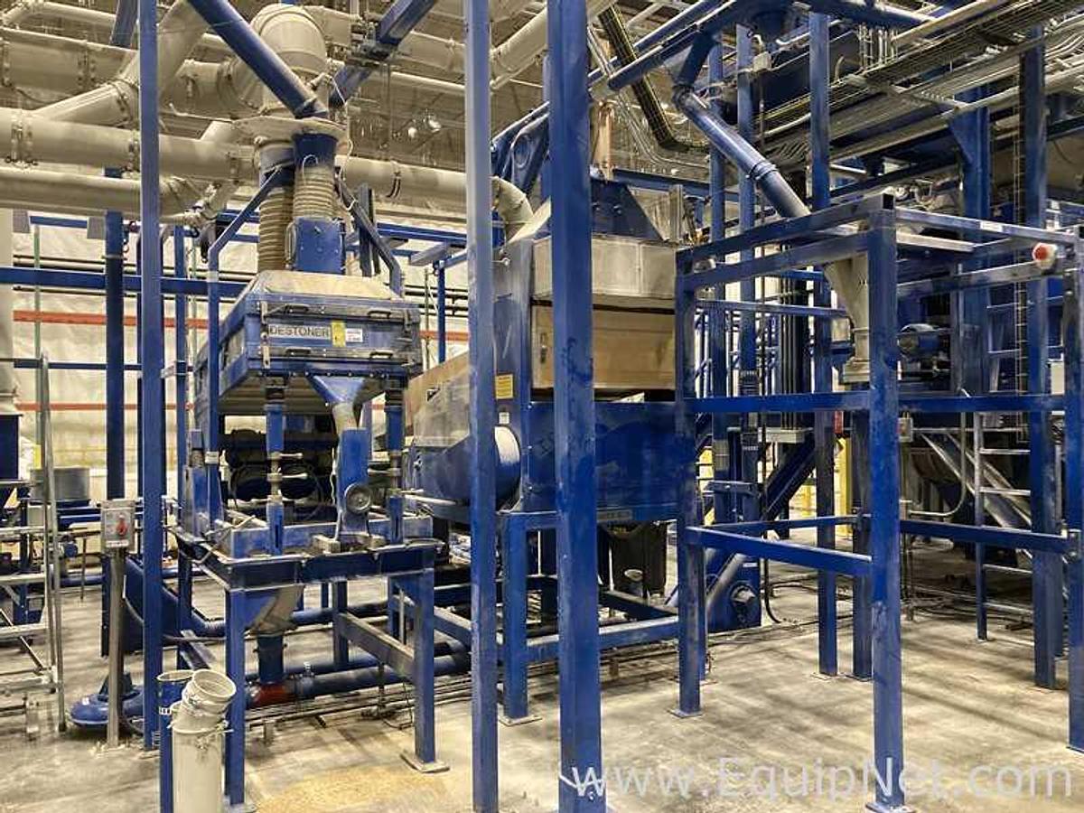 Used Brewery Grain Milling System Including Kunzel Six Roller Mill