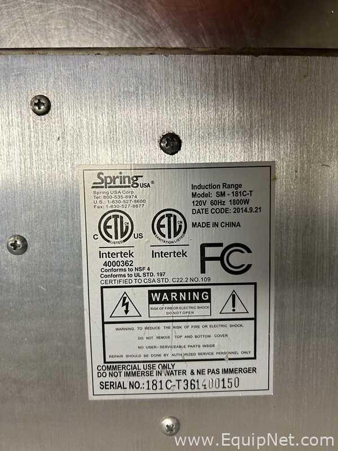 Used Lot of Two Hot Plates - One Waring WIH400 and One Spring SM 181C T