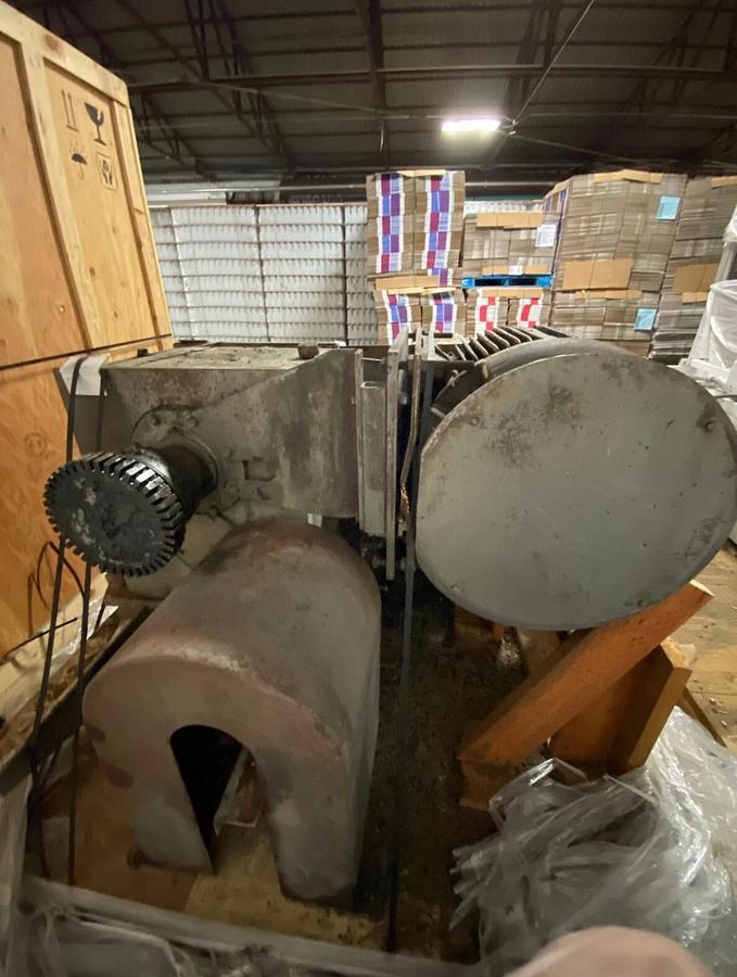 Used AMERICAN PROCESS SYSTEMS-PLOW BLENDER/MIXER WITH GEAR DRIVE AND MOTOR