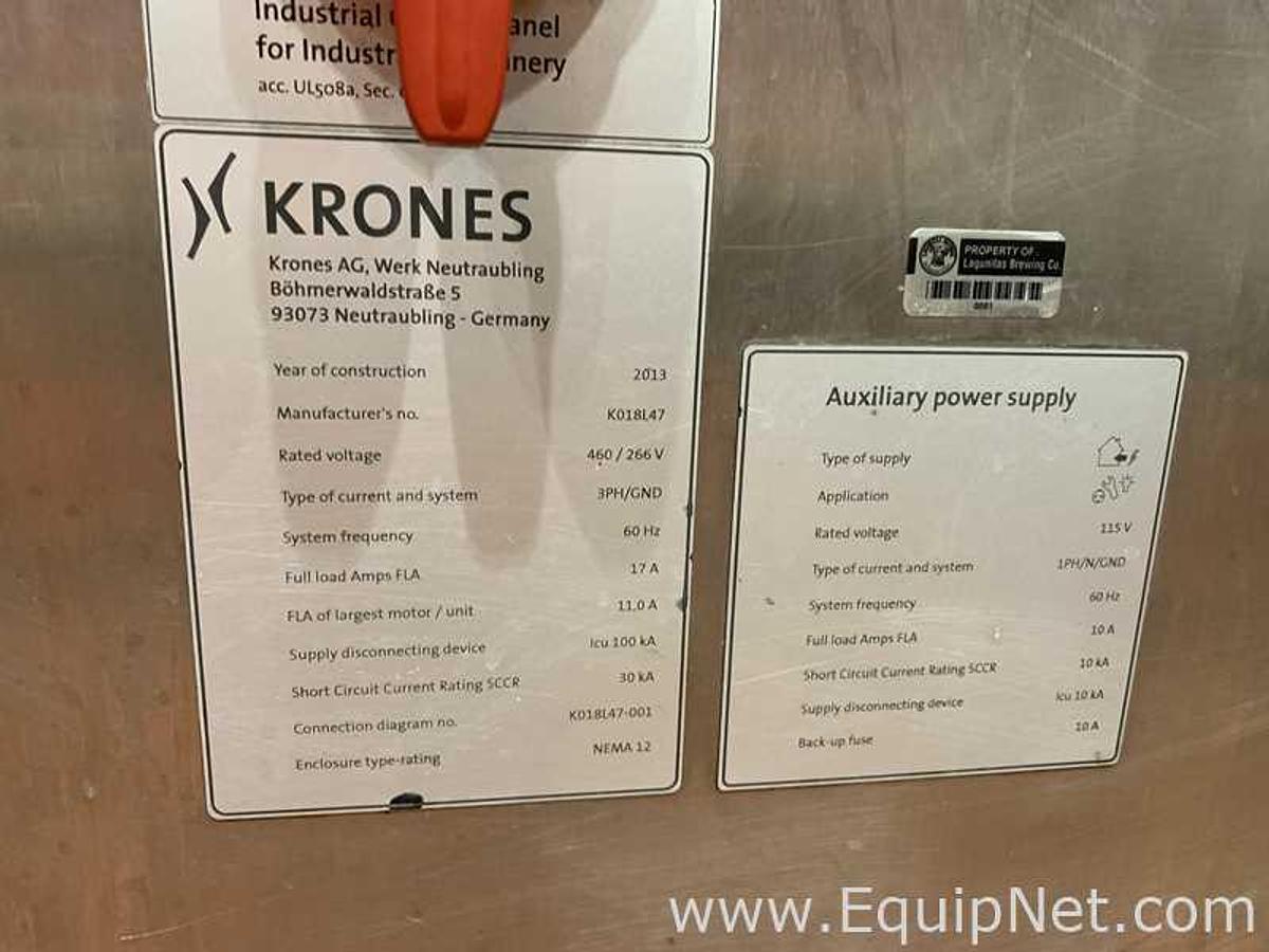 Used Krones Solomatic Front and Back Labeler