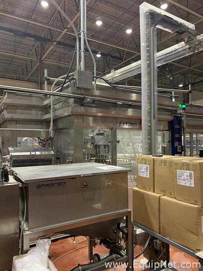 Used Krones Modulfill Bottle Rinser, Filler And Capper