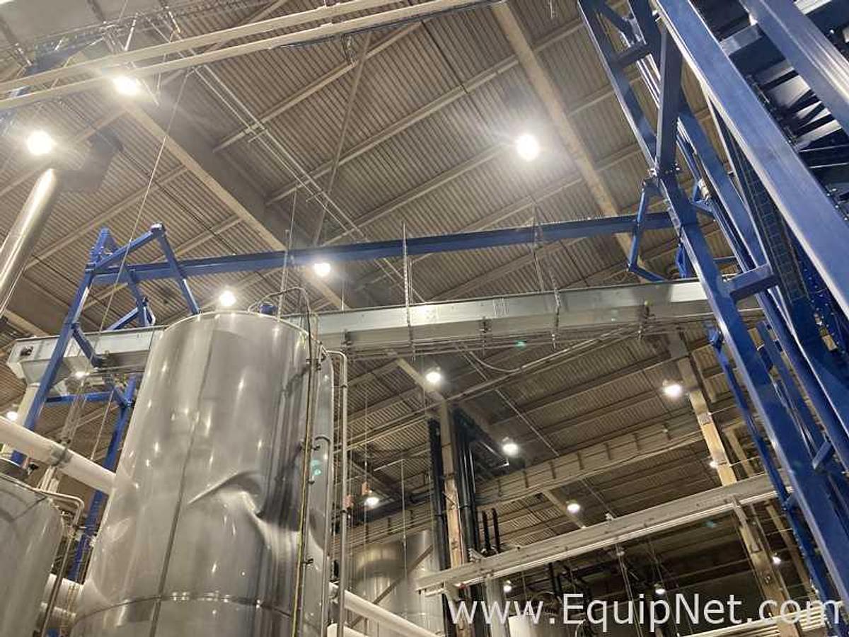 Used Brewery Grain Milling System Including Kunzel Type 6 Roller Mill