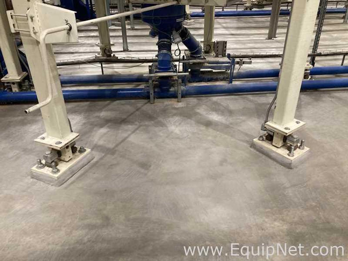 Used Lot Of Two Meridian 3000 Cu. Ft. Grain Silos On Weigh Cells