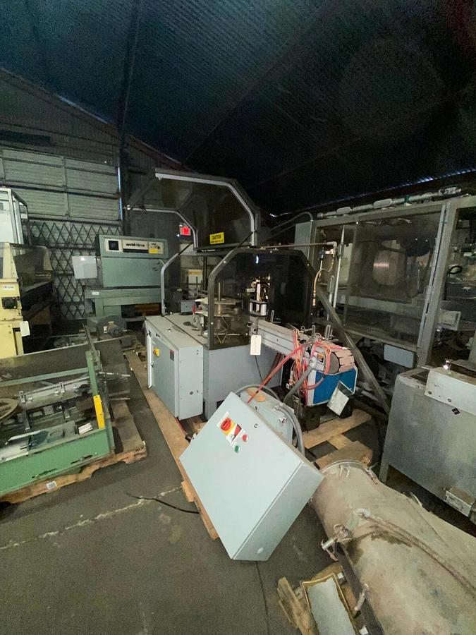 Used Trine Roll Fed Wraparound Labeler