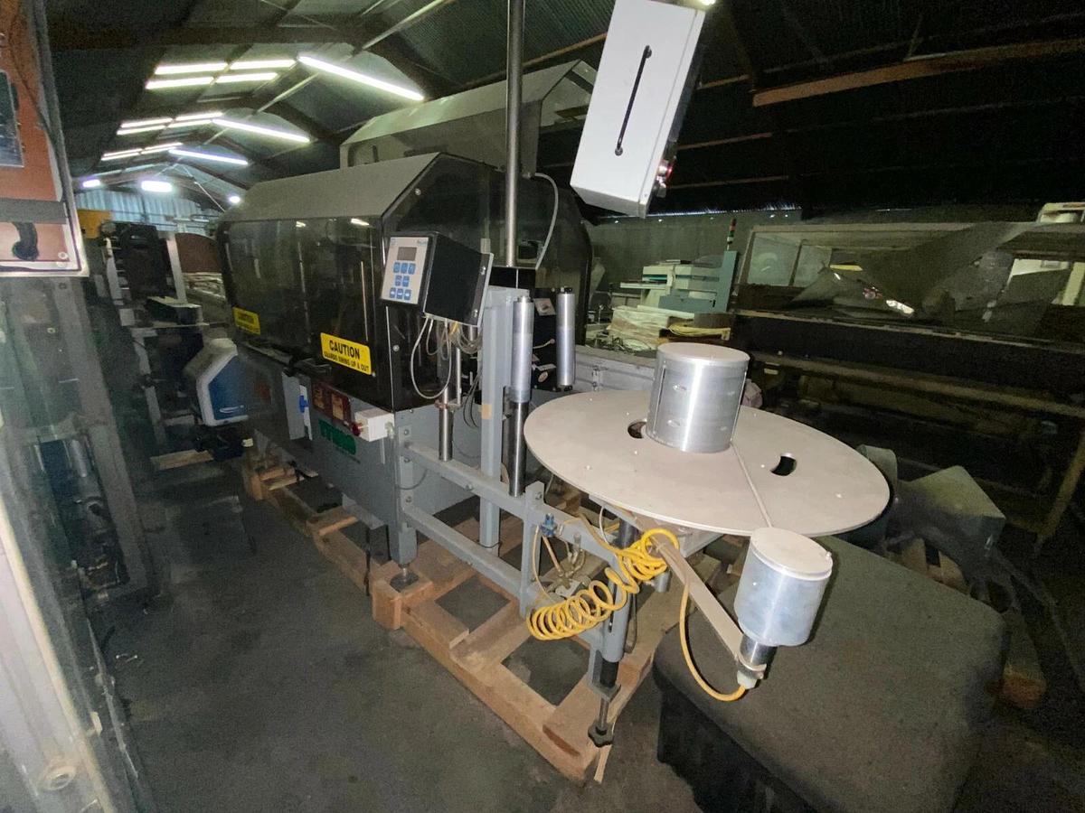 Used Trine Roll Fed Wraparound Labeler