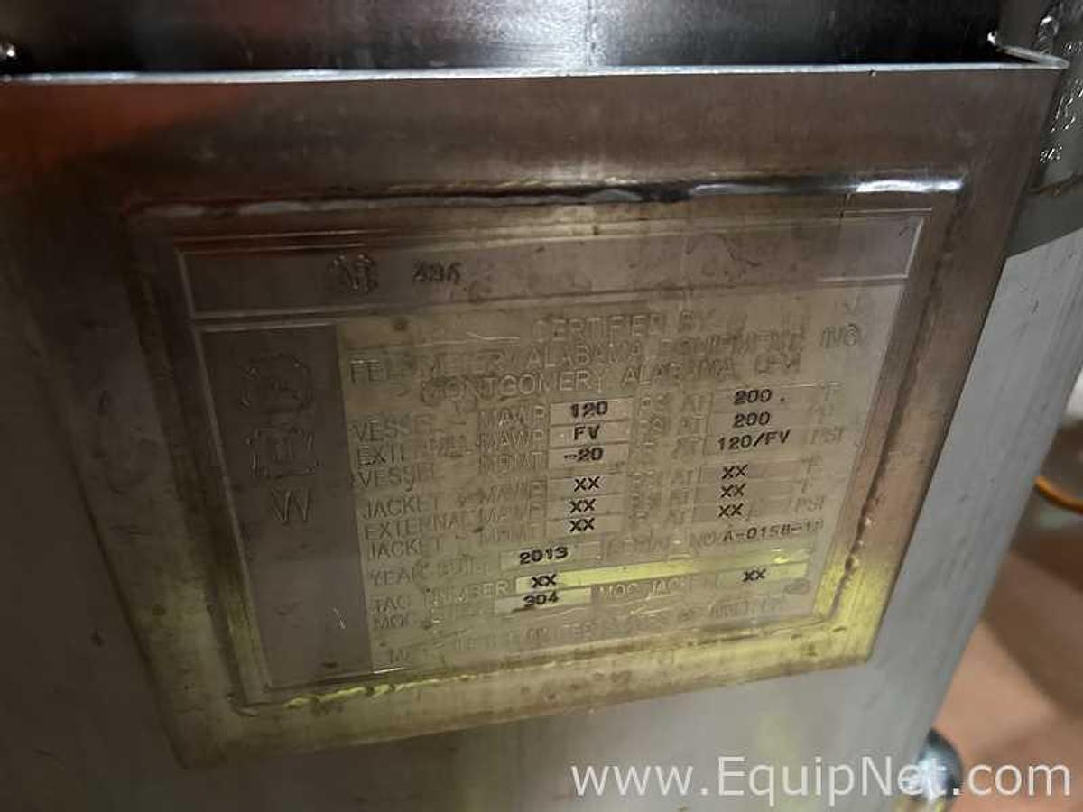 Used 250 Lt Approx Feldmeier 304 Stainless Steel Mobile Tank - 876057