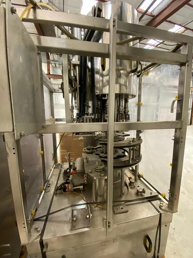 Used Alcoa Stainless Steel Rotary 8 Head Capper for ROPP Caps-Capping Machine