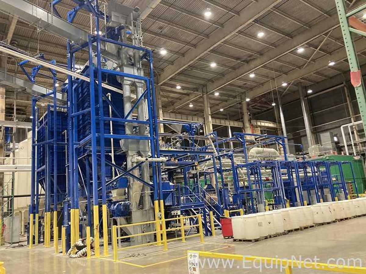 Used Brewery Grain Milling System Including Kunzel Six Roller Mill