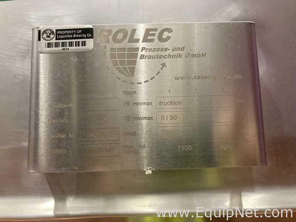 Used 29.000 Lt - 250 BBl Rolec Stainless Steel Ice Water Tank