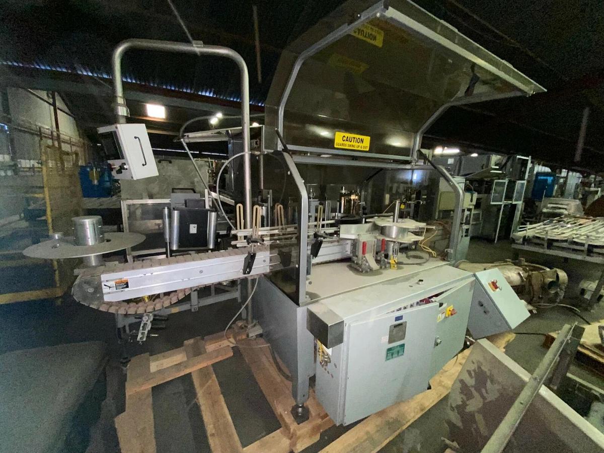 Used Trine Roll Fed Wraparound Labeler