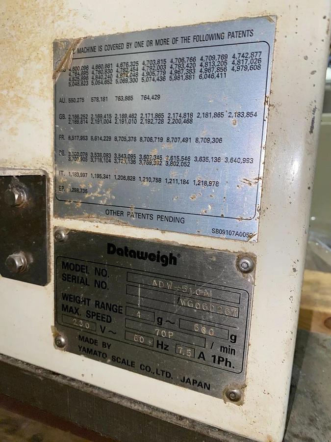 Used Yamato 10-Head Data Weigh Scale