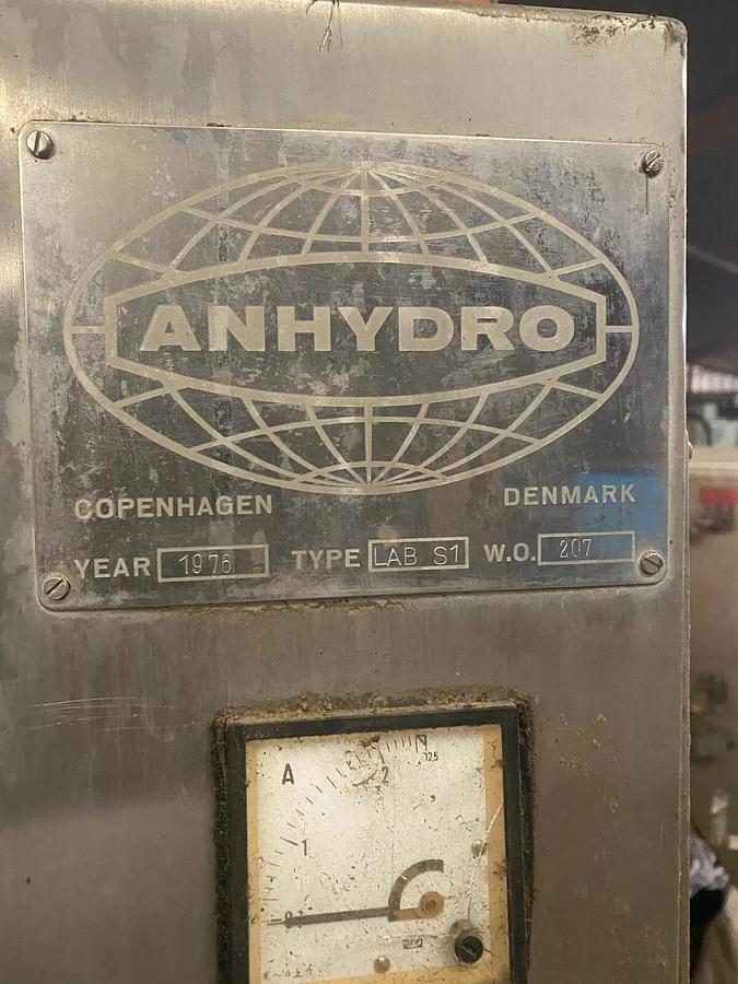 Used Anhydro Electrically Heated Laboratory Spray Dryer