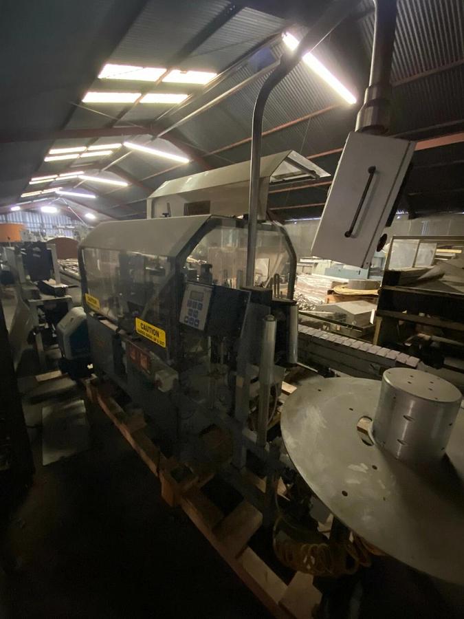 Used Trine Roll Fed Wraparound Labeler