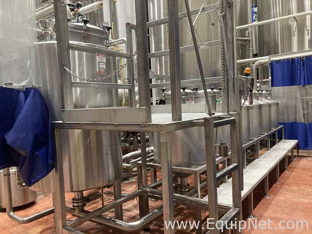 Used 1500 Lt - 12.7 BBL Stainless Steel Sugar Doser Tank