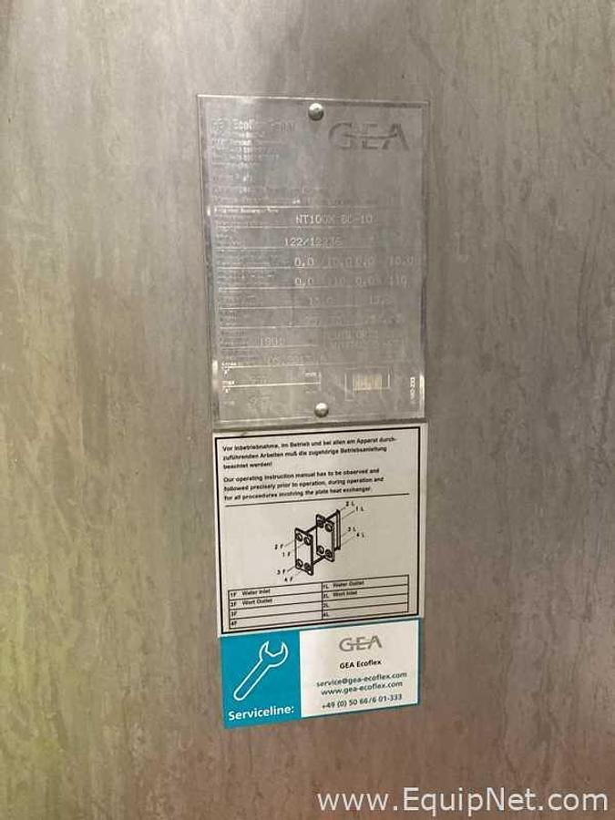 Used GEA Ecoflex NT 100 X BC-10 Stainless Steel Plate Heat Exchanger
