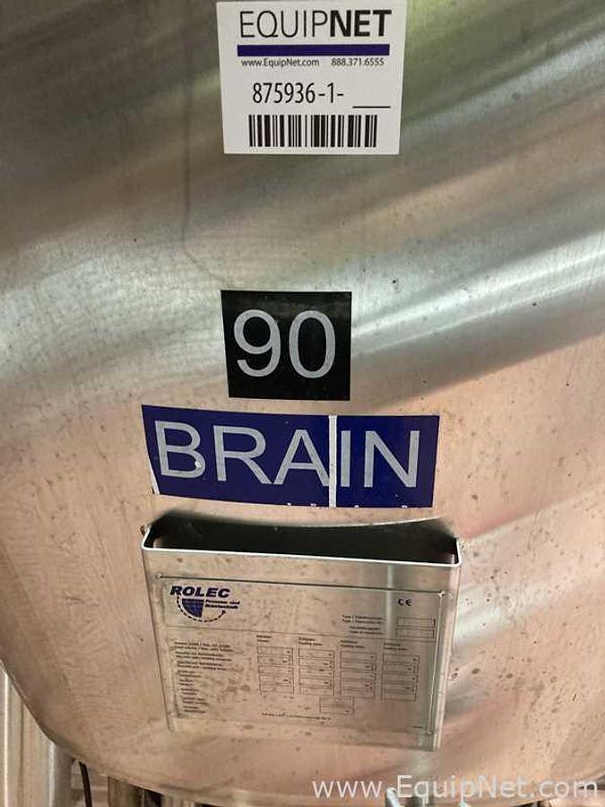 Used 43500 Liter Rolec Fermentation And Storage Vessel 370 bbl and 435 hl