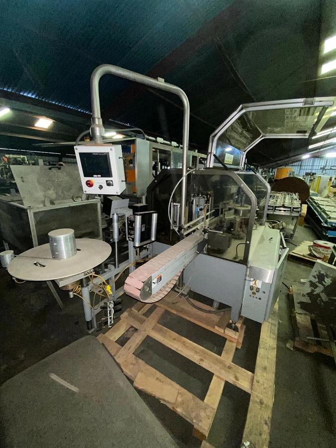 Used Trine Roll Fed Wraparound Labeler