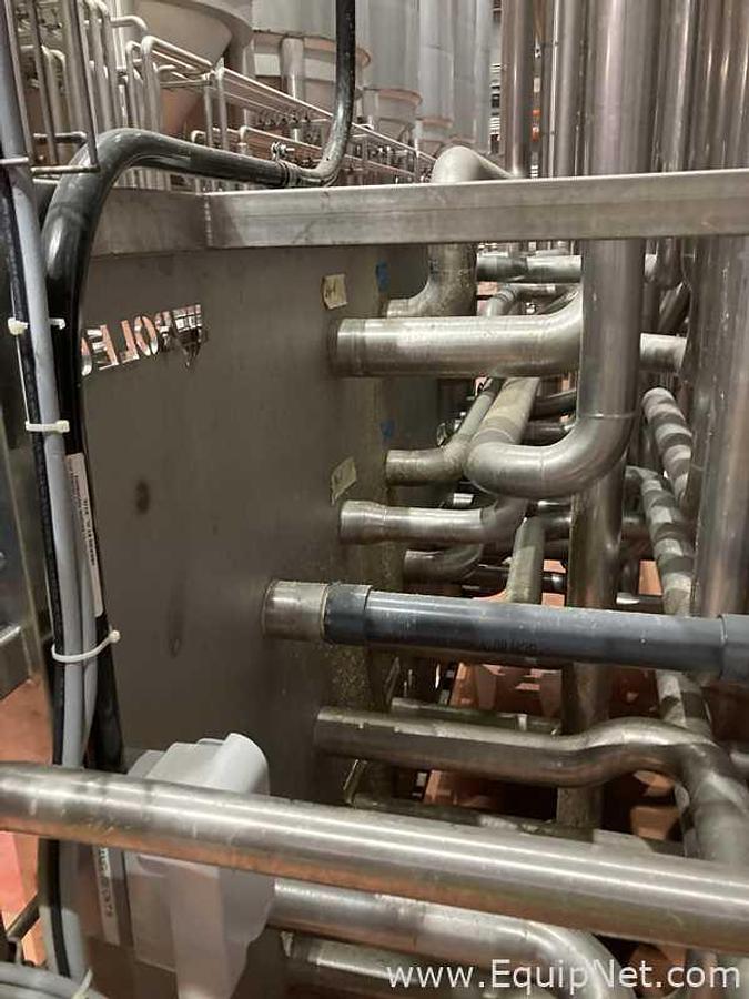 Used One Lot Of Three Rolec 8 Foot Stainless Steel Vessel Manifold Panels