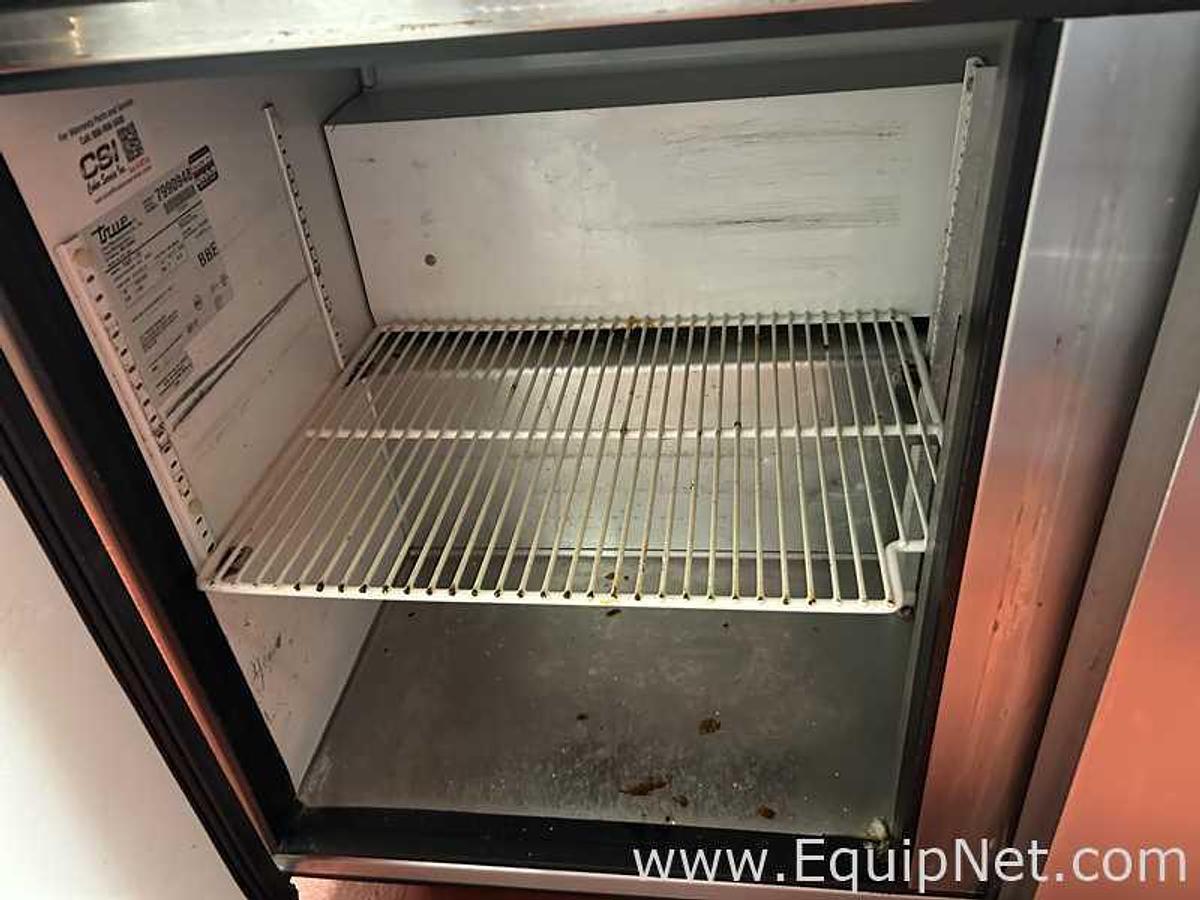 Used True TWT-72 Worktop Refrigerator 72 in 3 Sections 3 Doors