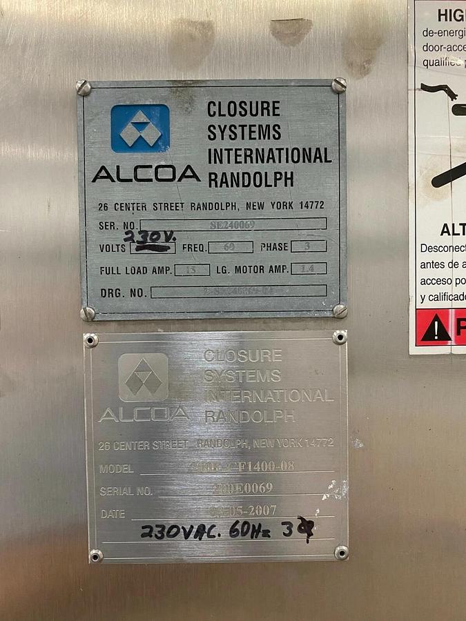 Used Alcoa Stainless Steel Rotary 8 Head Capper for ROPP Caps-Capping Machine