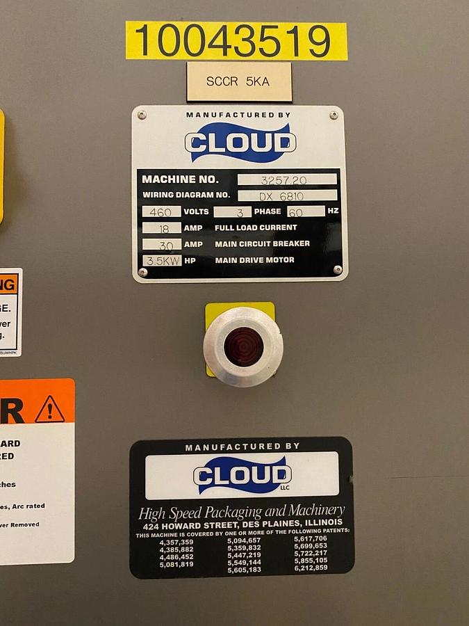 Used CLOUD-Vertical Form Fill and Seal Pouch Machine