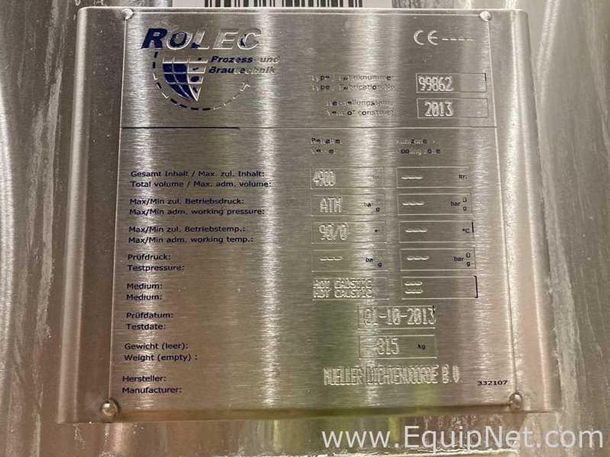 Used 4900 Lt - 41.7 BBL Automatic Clean In Place System