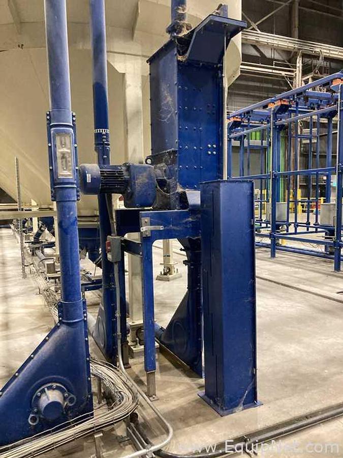 Used Brewery Grain Milling System Including Kunzel Type 6 Roller Mill