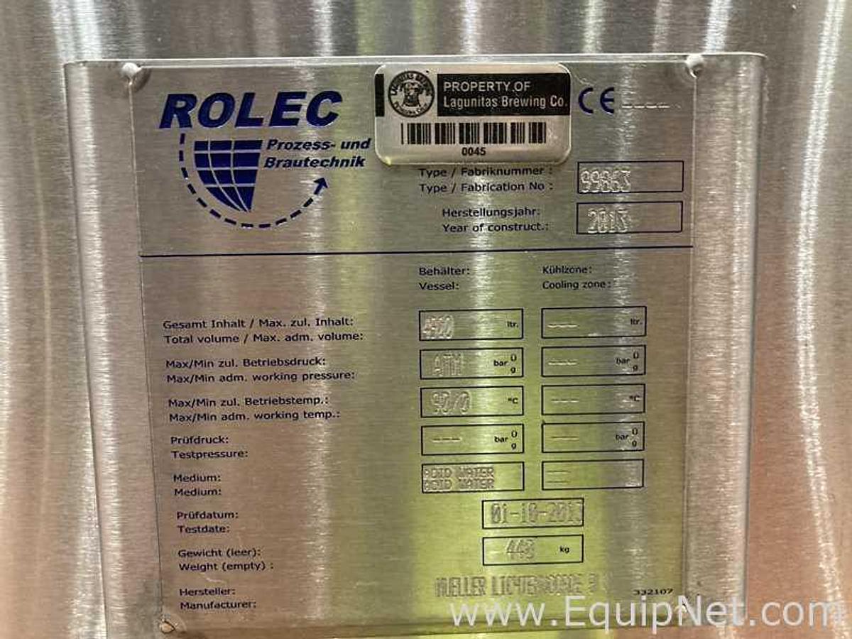 Used 4900 Lt - 41.7 BBL Automatic Clean In Place System