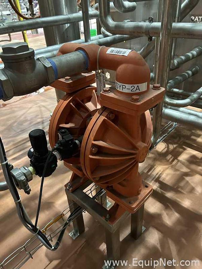 Used 2 in Wilden Diaphragm 08-14746 Diaphragm Pump Aluminum-Aluminum